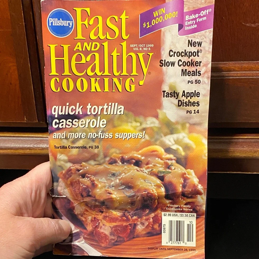 Four vintage Pillsbury cookbook magazines